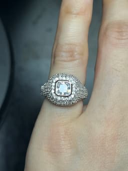 Open Adjusted #4 Little Pinky Finger Women Ring Micro Pave 5A CZ Iced Out Bling Fashion Geometric Jewelry