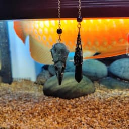Natural Stone Black Obsidian Crystal Pendulum for Divination Dowsing Vintage Reiki Raven Skull Chain Spiritual Pendulos X189