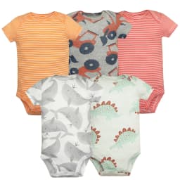 5PCS/Lot Newborn 100% Cotton Baby Boy Girl Clothes Short Sleeve Soft Baby Bodysuits Infant Bebe Clothing Baby Shower Gifts