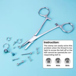 Surgical Steel Pliers Body Piercing Tool Forceps Needle Pipe Clamp Tweezers Open Close CBR Ring Plier Ear Belly Nose Pierc Tools