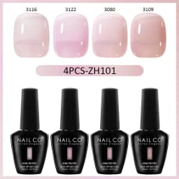 NAILCO 4pcs 15ml Autumn Winter Translucent Color Gel Nail Polish Jelly UV Nails Gel Polish Kit Esmalte Paint Nail Art