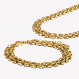 E.B.belle New Watch Strap Chain Bracelet Necklace 18K Gold Plated Jewelry 316L Stainless Steel Bracelet for Women Accessories
