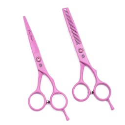 Hairdressing Scissors 5.5" Pink Stainless Professional Hair Cutting Scissors Thinning Shears Barber Scissors Haircut Set Z1013