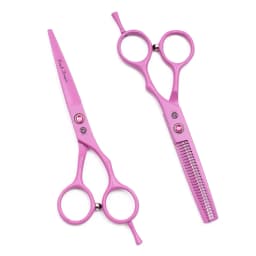 Hairdressing Scissors 5.5" Pink Stainless Professional Hair Cutting Scissors Thinning Shears Barber Scissors Haircut Set Z1013