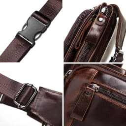 HUMERPAUL Fashion Waist Packs Men Genuine Leather Organizer Travel Chest Bag Necessity Waist Belt Mobile Phone Small Bum Bag