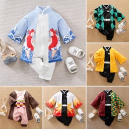 Newborn Baby Anime Cape Style Children Long Sleeve Cotton Bodysuit, Cute Kids Boys Girls Romper