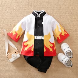 Newborn Baby Anime Cape Style Children Long Sleeve Cotton Bodysuit, Cute Kids Boys Girls Romper