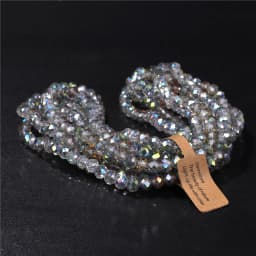 Wholesale 5 strand/lot Faceted Austrian Crystal Bead Rondelle Loose Spacer AB Color Glass Beads For Jewelry Making Accessories