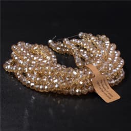 Wholesale 5 strand/lot Faceted Austrian Crystal Bead Rondelle Loose Spacer AB Color Glass Beads For Jewelry Making Accessories