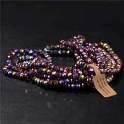 Wholesale 5 strand/lot Faceted Austrian Crystal Bead Rondelle Loose Spacer AB Color Glass Beads For Jewelry Making Accessories