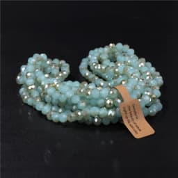 Wholesale 5 strand/lot Faceted Austrian Crystal Bead Rondelle Loose Spacer AB Color Glass Beads For Jewelry Making Accessories