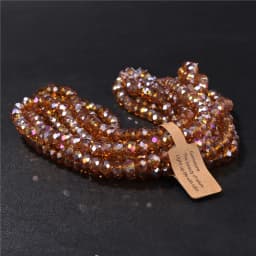 Wholesale 5 strand/lot Faceted Austrian Crystal Bead Rondelle Loose Spacer AB Color Glass Beads For Jewelry Making Accessories