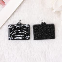 10 Pcs Divination Magic Ouija Planchette Charms Gothic Jewlery Findings For Keychain Necklace Diy Making