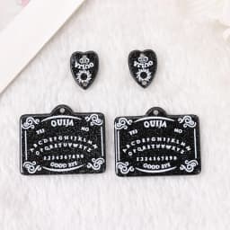 10 Pcs Divination Magic Ouija Planchette Charms Gothic Jewlery Findings For Keychain Necklace Diy Making