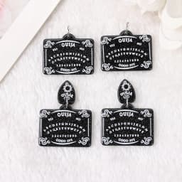 10 Pcs Divination Magic Ouija Planchette Charms Gothic Jewlery Findings For Keychain Necklace Diy Making