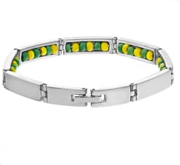 GD Hot Trend Stainless Steel Holiday Devise Lucky Amulet Beads Bangle For Women Trend Couple Bracelet Holiday Gifts