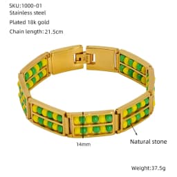 GD Hot Trend Stainless Steel Holiday Devise Lucky Amulet Beads Bangle For Women Trend Couple Bracelet Holiday Gifts