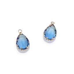 10pcs/lot Copper Colorful Crystal Water Drop Crystal Charms For Jewelry DIY Making Shining Crystal Brass Pendant Accessories