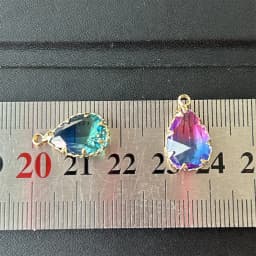 10pcs/lot Copper Colorful Crystal Water Drop Crystal Charms For Jewelry DIY Making Shining Crystal Brass Pendant Accessories