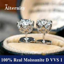 D Color VVS1 Moissanite Square Stud Earrings Women 925 Sterling Silver Moissanita Ear Studs Platinum Finish Pass Diamond Tester