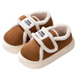 Indoor Warm Cotton Slippers For Women Winter Platform Shoes Soft Plush Thick Sole Girls Home Floor Daily Walking Fluffy Shoes