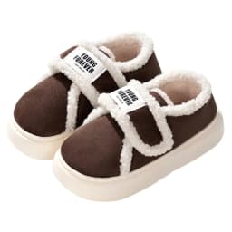 Indoor Warm Cotton Slippers For Women Winter Platform Shoes Soft Plush Thick Sole Girls Home Floor Daily Walking Fluffy Shoes