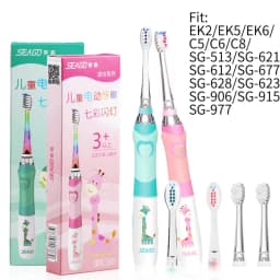 Kids Replacement Toothbrush Heads for Seago Sonic Electric Toothbrush Children Replacement Brush Head
