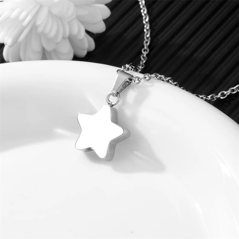 Cremation Necklace for Ashes Stainless Steel Pendant Ashes Holder Memorial Jewelry