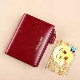 Anti RFID Woman Small Genuine Leather Purse New Design Ultra Thin Coin Wallet for Women Fashion Gifts
