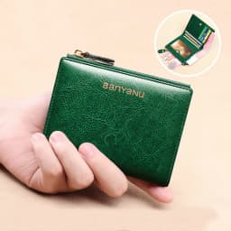 Anti RFID Woman Small Genuine Leather Purse New Design Ultra Thin Coin Wallet for Women Fashion Gifts