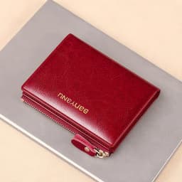 Anti RFID Woman Small Genuine Leather Purse New Design Ultra Thin Coin Wallet for Women Fashion Gifts
