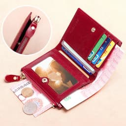 Anti RFID Woman Small Genuine Leather Purse New Design Ultra Thin Coin Wallet for Women Fashion Gifts