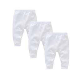 100% Cotton Baby Pants Blank Colors Kids Trousers Plain Newborn Clothing Muslin Clothes