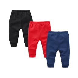100% Cotton Baby Pants Blank Colors Kids Trousers Plain Newborn Clothing Muslin Clothes
