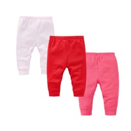 100% Cotton Baby Pants Blank Colors Kids Trousers Plain Newborn Clothing Muslin Clothes