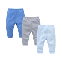 100% Cotton Baby Pants Blank Colors Kids Trousers Plain Newborn Clothing Muslin Clothes