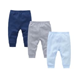 100% Cotton Baby Pants Blank Colors Kids Trousers Plain Newborn Clothing Muslin Clothes