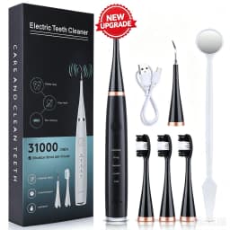 Dental Scaler Ultrasonic Scaler Tooth Cleaner Dental Stone Removal Electric Sonic Plaque Remover for Teeth Stain Tartar