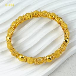 ANIID Luxury Dubai 24k Gold Color Bangles For Women Arabic Bridal Charm Bracelet Nigerian Wedding Gift African Jewelry Party