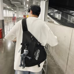 New Y2k Portable Light Nylon Crossbody Bag Trendy Rucksack Travel Shoulder Bag Casual knapsack Outdoor Sports Unisex Chest Packs