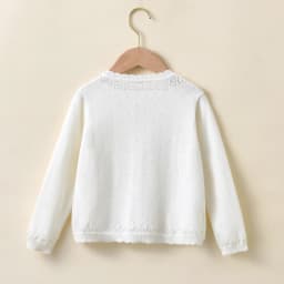 Children's Clothing Sweater, a Buckle Baby Girl Cardigan Cotton Shawl Air-Conditioned Shirt Out to Take Sunscreen Cardigan