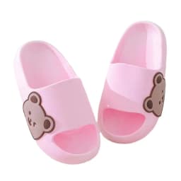 Cartoon Bear Children's Beach Slippers For Boys Girls Home Shoes Summer Thick Sole Flip Flops EVA Soft Outdoor Slippers Child