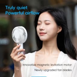 New Handheld Personal Fan Portable Mini USB Hand Fan 3600mAh Rechargeable Mini Fan with Stepless Speed Control Display Nightligh