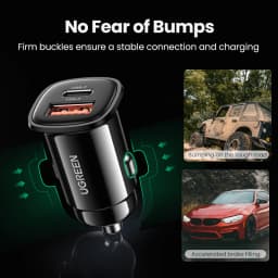 【NEW-IN】UGREEN USB Car Charger 30W Quick Charge 4.0 QC4.0 QC3.0 PD Type C Fast Car USB Charger For iPhone 17 Xiaomi Mobile Phone