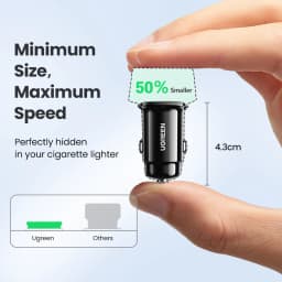【NEW-IN】UGREEN USB Car Charger 30W Quick Charge 4.0 QC4.0 QC3.0 PD Type C Fast Car USB Charger For iPhone 17 Xiaomi Mobile Phone