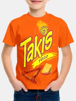 Creative Funny Chips 3D Printed Takis Customized Children Fashion T-Shirt Round Neck Short Sleeve Boys Girls Kids Casual Tops