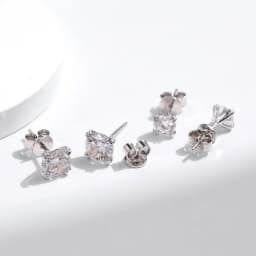 MODIAN D Color 1CT Moissanite Stud Earrings 925 Sterling Silver Brilliant Round Cut Lab Created Diamond Jewelry For Women