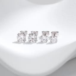 MODIAN D Color 1CT Moissanite Stud Earrings 925 Sterling Silver Brilliant Round Cut Lab Created Diamond Jewelry For Women