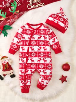 Winter Newborn Infant Baby Boys Romper Bear Print Long Sleeve Button Up Front Rompers Kids Onepiece Soft Fashion Baby Clothing