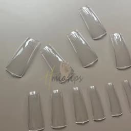 550 Pcs XL Duck Half Cover Tips Artificial Acrylic False Nail Tips Press on Manicure Tool Accessories